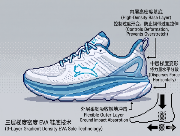 韧力传感中底示意图